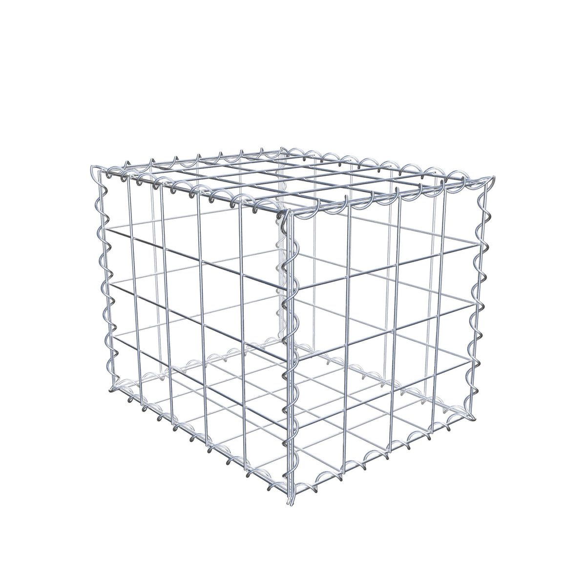 Gabion 50 cm x 40 cm x 40 cm (L x H x P), mailles 10 cm x 10 cm, spirale