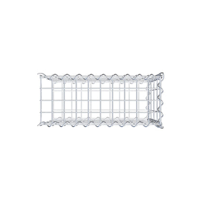 Opvokset gabion type 2 50 cm x 40 cm x 20 cm (L x H x D), maskestørrelse 5 cm x 10 cm, spiral