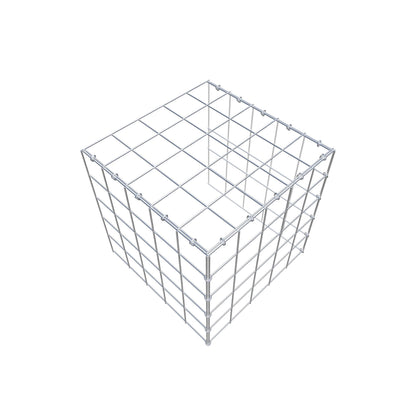 Mounted gabion type 4 50 cm x 50 cm x 50 cm (L x H x D), mesh size 10 cm x 10 cm, C-ring