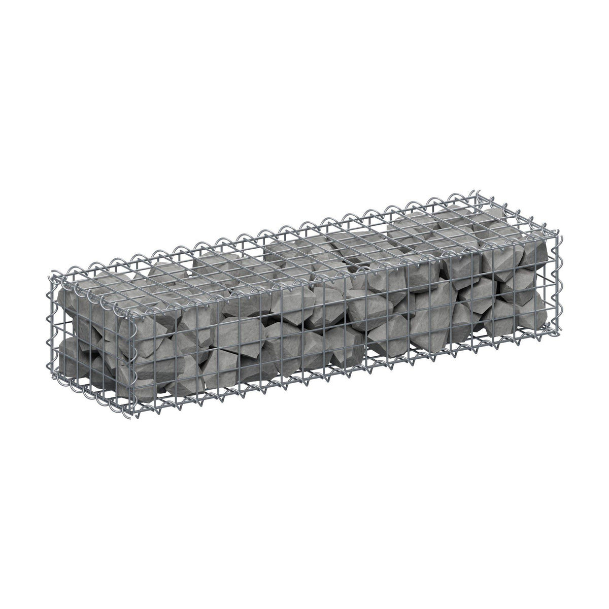 Gabion 100 cm x 20 cm x 30 cm (L x H x P), mailles 5 cm x 5 cm, spirale