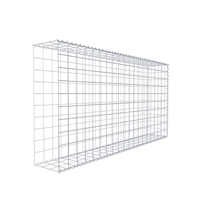 Gabion rapporté type 2 200 cm x 100 cm x 30 cm (L x H x P), mailles 10 cm x 10 cm, spirale