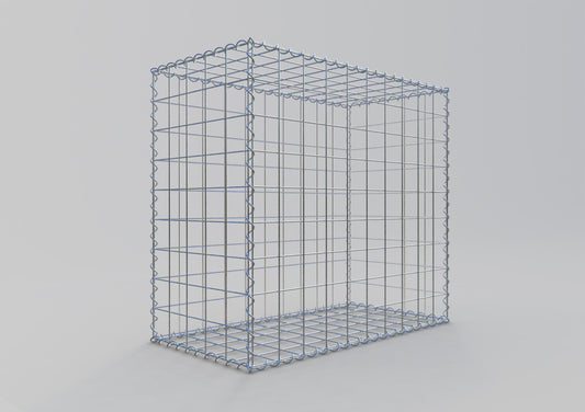Gabione 100 cm x 90 cm x 50 cm (L x H x T), Maschenweite 10 cm x 10 cm, Spirale