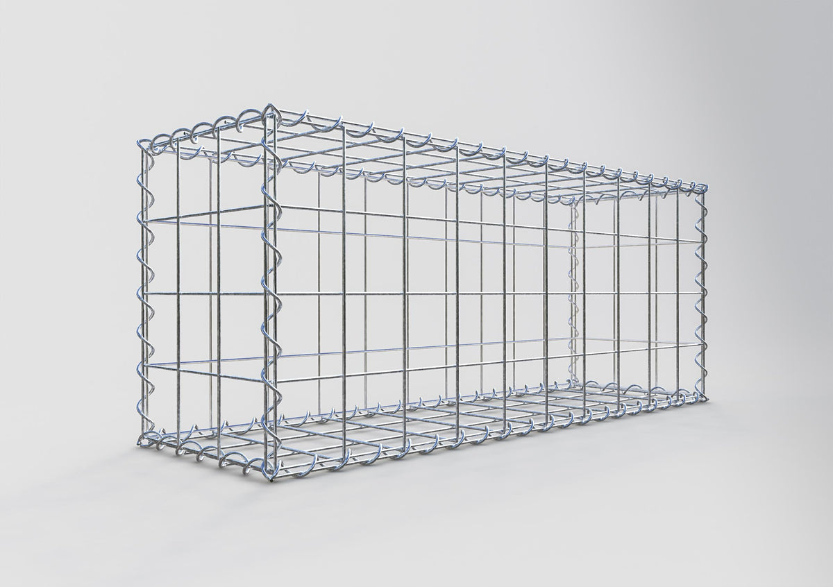 Gabion 100 cm x 40 cm x 30 cm (L x H x P), mailles 10 cm x 10 cm, spirale