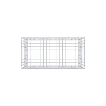 Monteret gabion type 3 100 cm x 70 cm x 50 cm (L x H x D), maskestørrelse 5 cm x 10 cm, C-ring