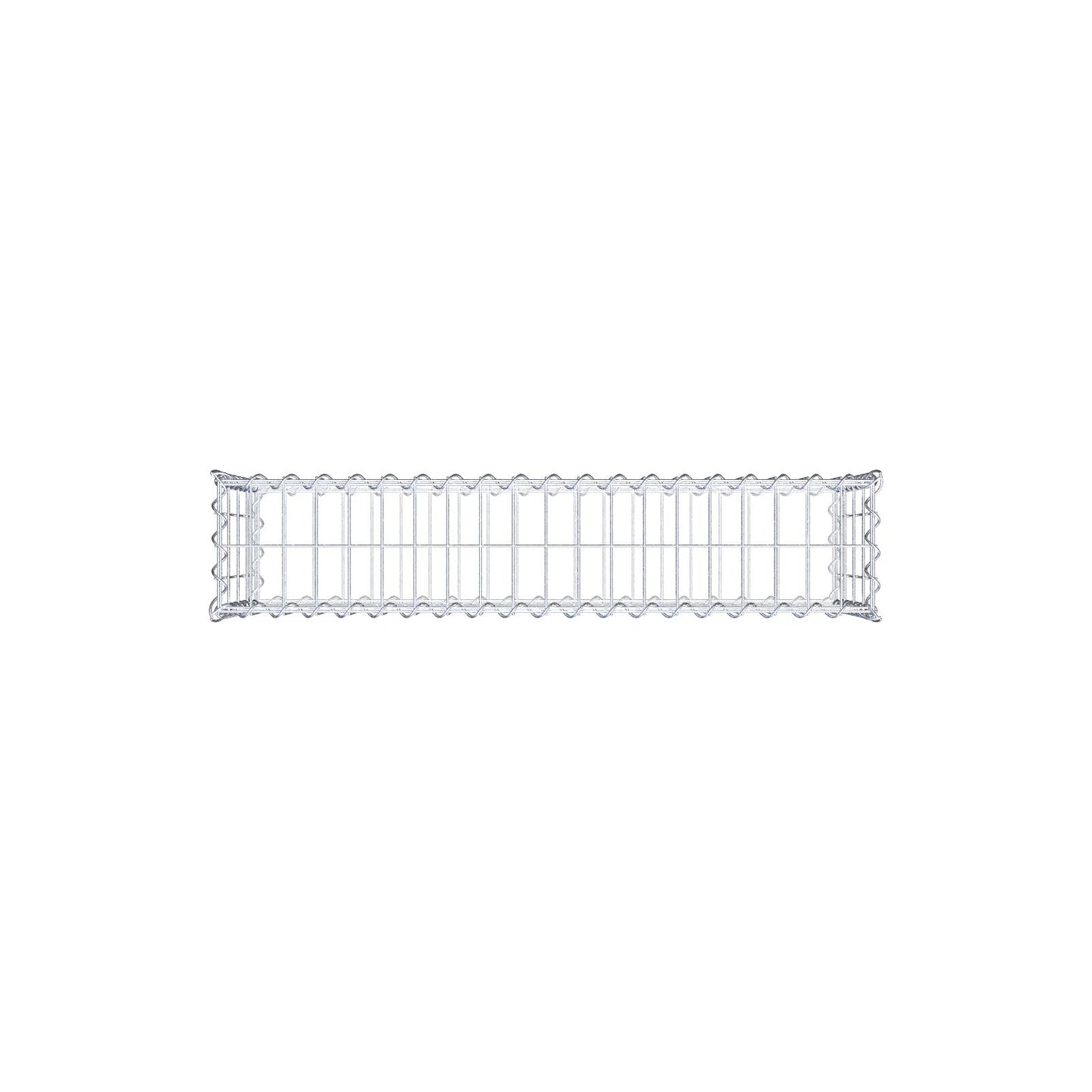 Juego de 2 gaviones de 100 cm x 40 cm x 20 cm (largo x alto x fondo), malla de 5 x 10 cm, en espiral