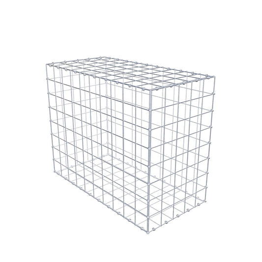 Gabione 100 cm x 80 cm x 50 cm (L x H x T), Maschenweite 10 x 10 cm, Spiralring