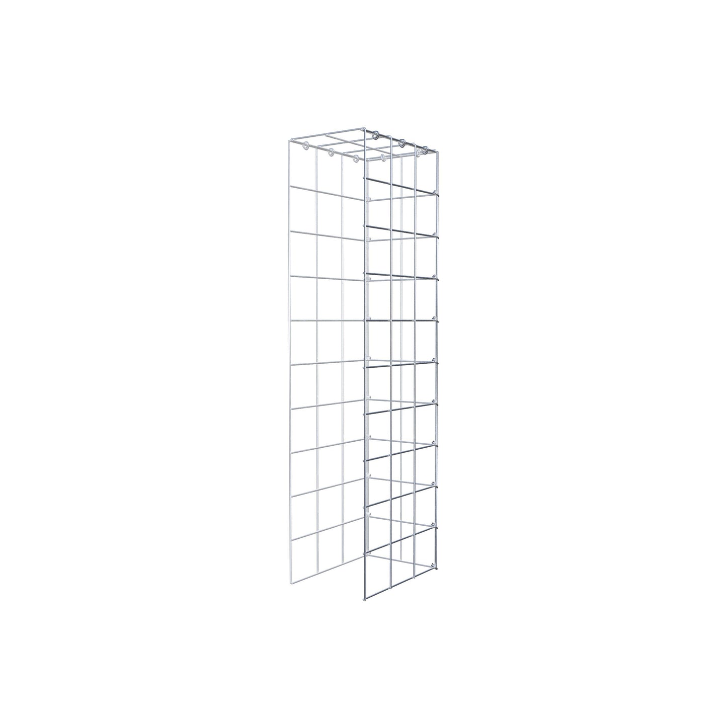Anbaugabione Typ 4 100 cm x 30 cm x 20 cm (L x H x T), Maschenweite 10 cm x 10 cm, C-Ring