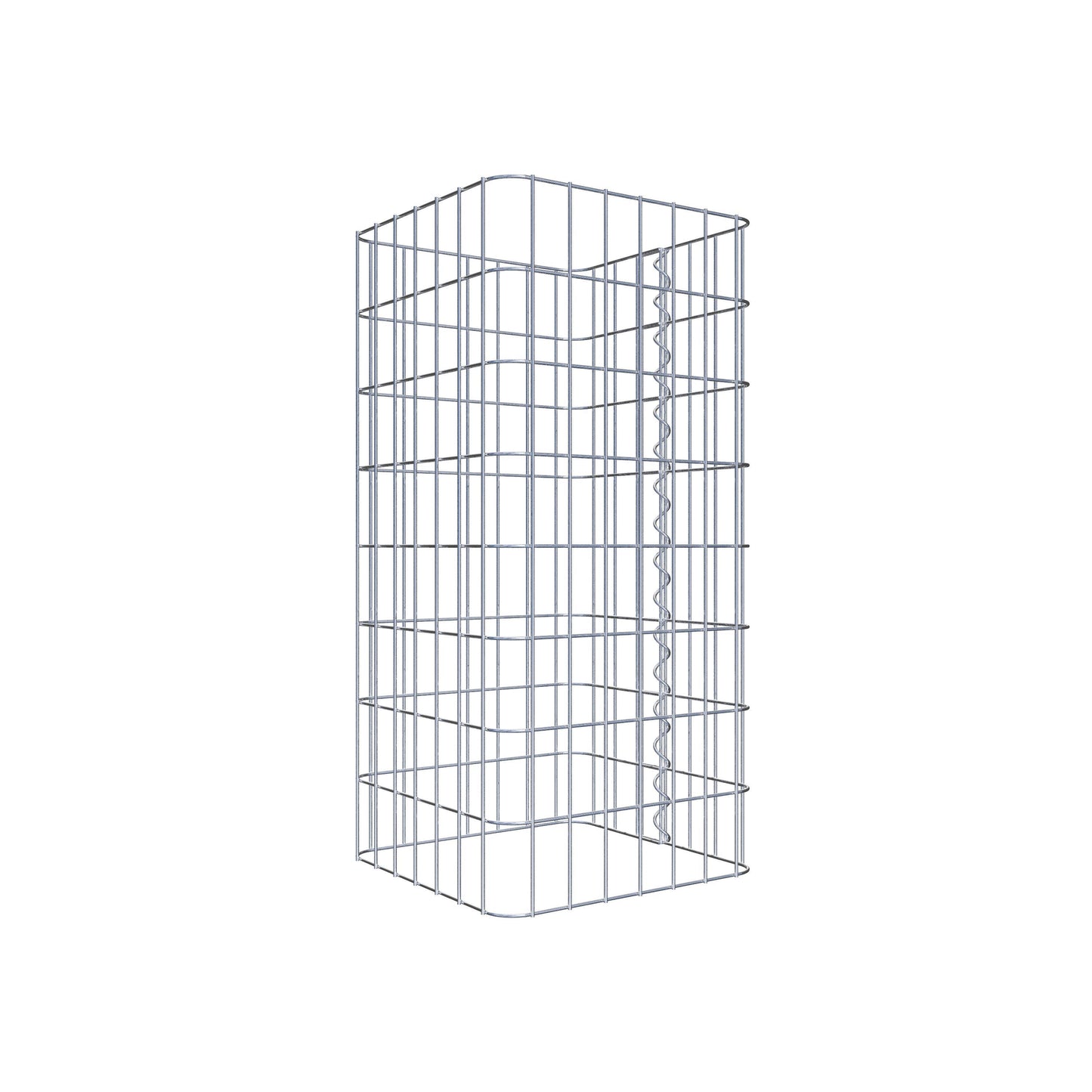 Gabionpelare, kantig 37 cm x 37 cm, 80 cm hög, MW 5 cm x 10 cm