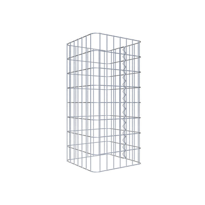 Gabionpelare, kantig 37 cm x 37 cm, 80 cm hög, MW 5 cm x 10 cm