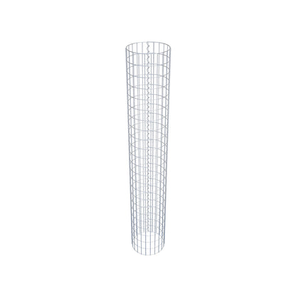Gabion column around 37 cm diameter, 230 cm height, mesh size 5 cm x 10 cm