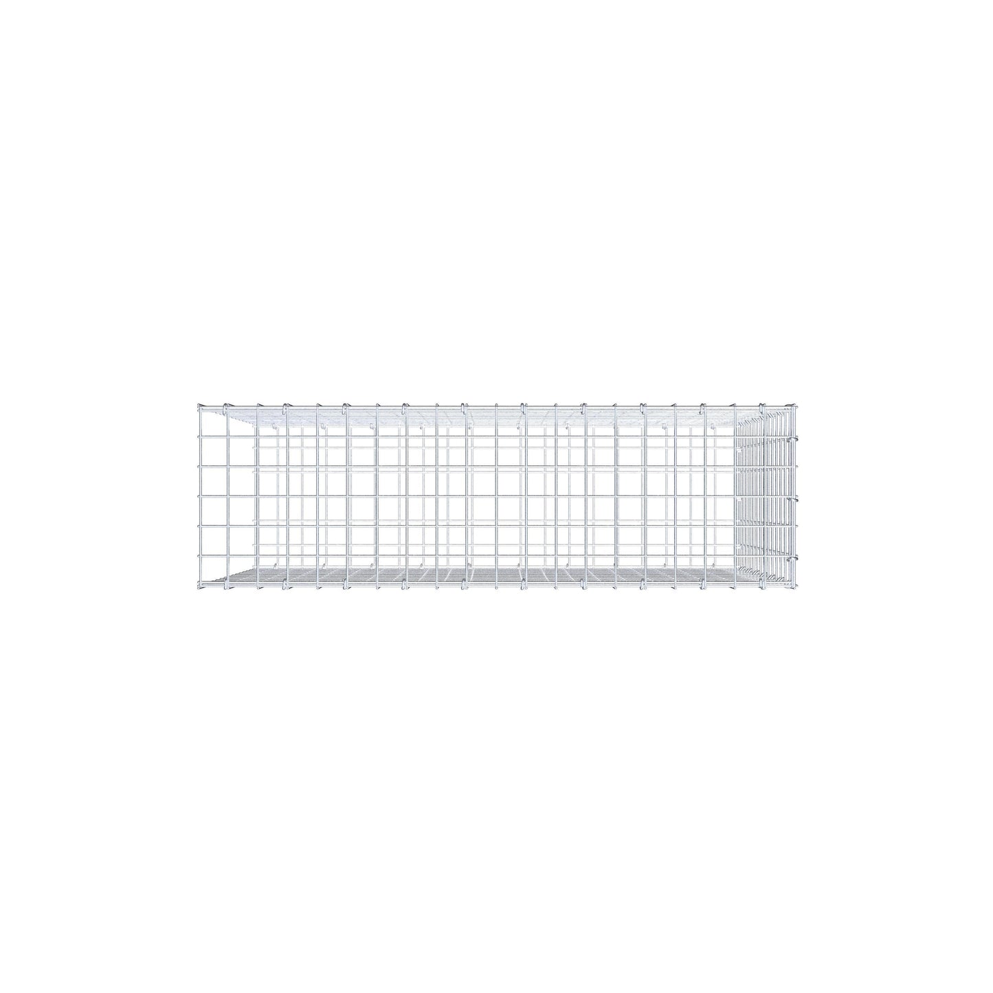 Type 2 oplegkorf 100 cm x 70 cm x 30 cm (L x H x D), maaswijdte 5 cm x 5 cm, C-ring