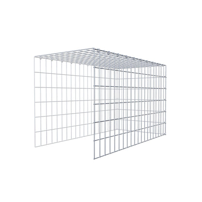 Fourche rapportée type 4 100 cm x 60 cm x 50 cm (L x H x P), mailles 5 cm x 10 cm, anneau C