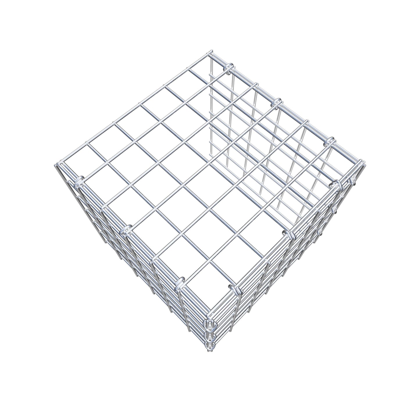 Monteret gabion type 4 30 cm x 30 cm x 30 cm (L x H x D), maskestørrelse 5 cm x 5 cm, C-ring