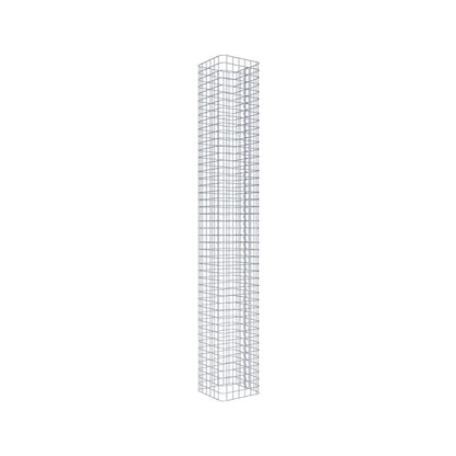Gabionpelare vinkelrät 32 cm x 32 cm, 230 cm höjd, MW 5 cm x 5 cm