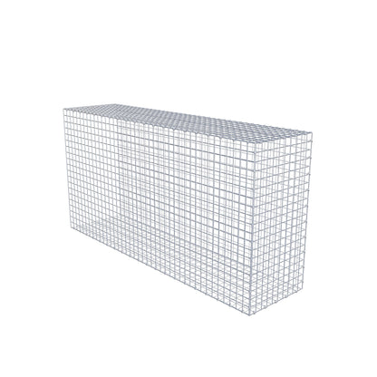 Opzetpaal type 2 200 cm x 100 cm x 50 cm (L x H x D), maaswijdte 5 cm x 5 cm, C-ring