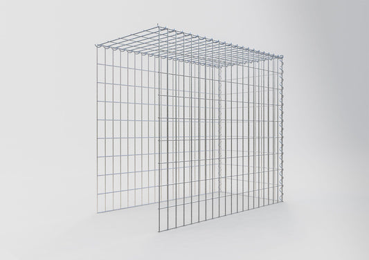 Opvokset gabion type 4 100 cm x 90 cm x 50 cm (L x H x D), maskestørrelse 5 cm x 10 cm, spiral