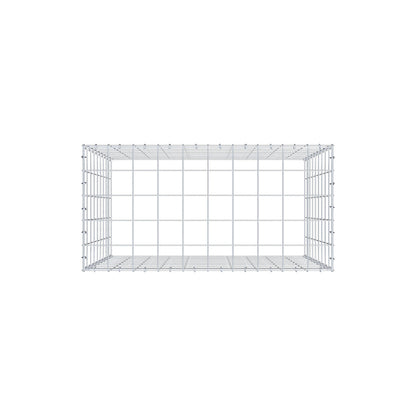 Monteret gabion type 3 100 cm x 90 cm x 50 cm (L x H x D), maskestørrelse 10 cm x 10 cm, C-ring