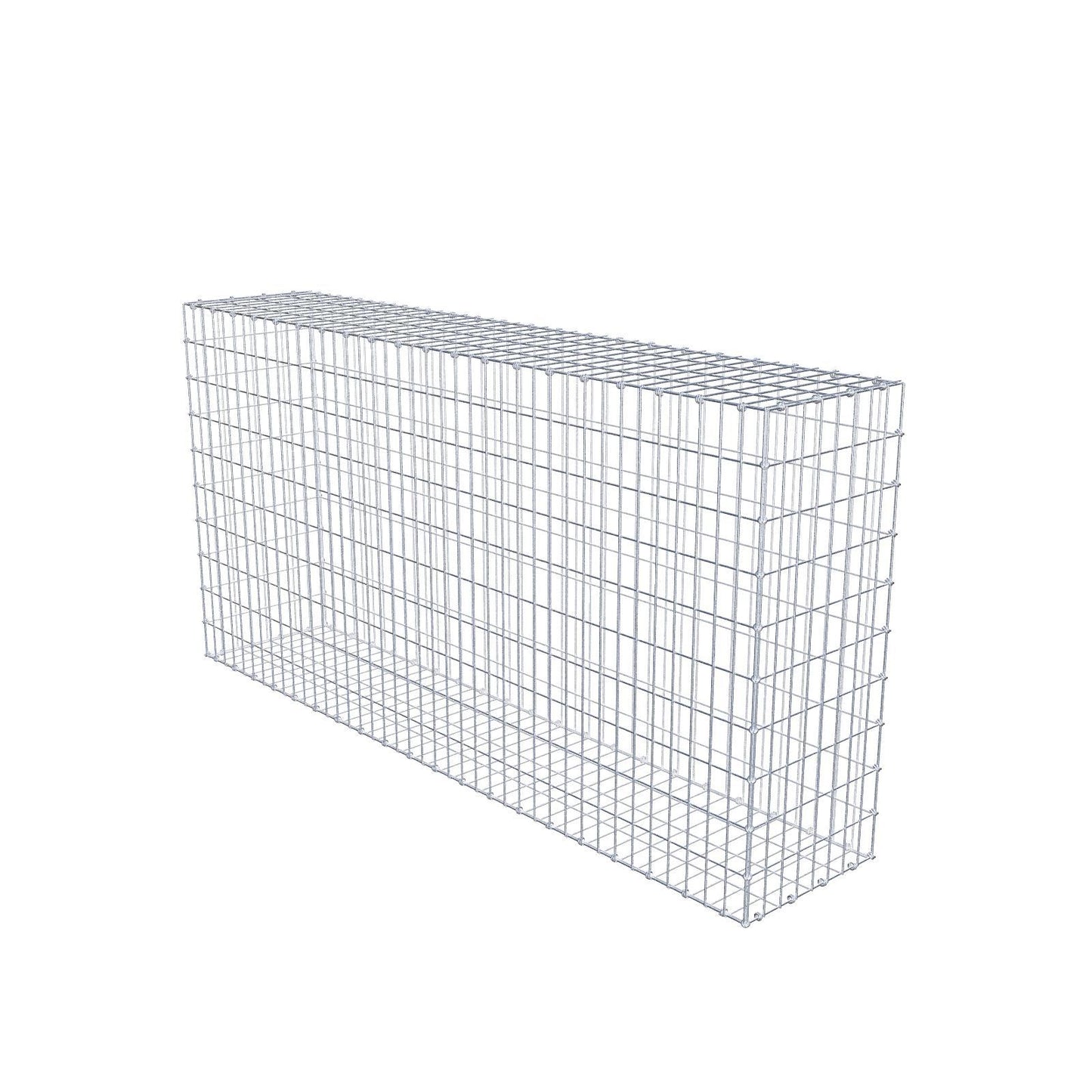 Gabion 200 cm x 100 cm x 40 cm (L x H x P), mailles 5 x 10 cm, anneau en spirale