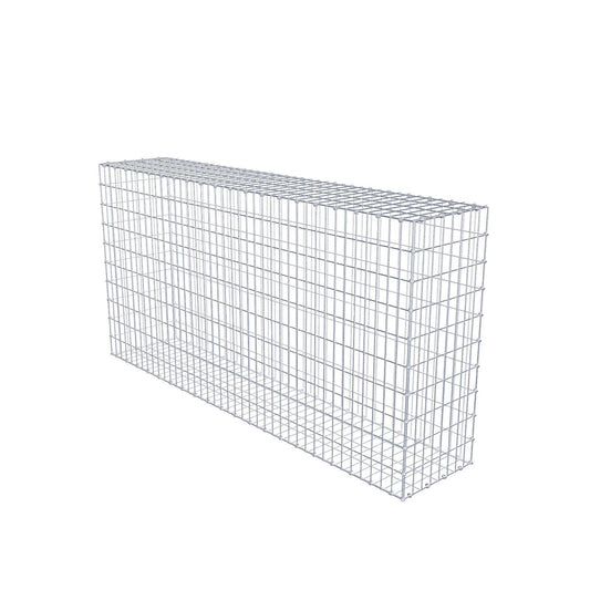 Gabbione 200 cm x 100 cm x 40 cm (L x H x P), maglia 5 x 10 cm, anello a spirale