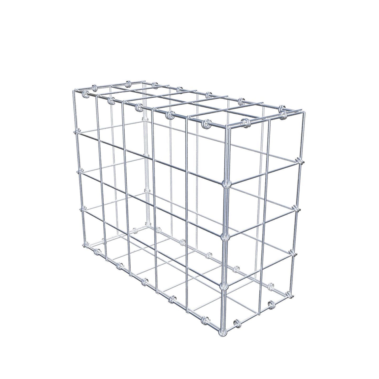 Gabion 50 cm x 40 cm x 20 cm (L x H x D), maskestørrelse 10 x 10 cm, spiralring