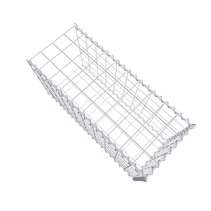 Gavión complementario tipo 2 100 cm x 50 cm x 40 cm (L x A x P), malla 10 cm x 10 cm, espiral