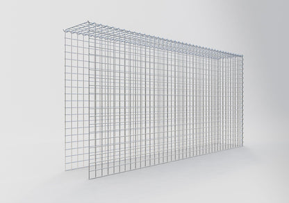 Opvokset gabion type 4 200 cm x 100 cm x 30 cm (L x H x D), maskestørrelse 5 cm x 5 cm, spiral