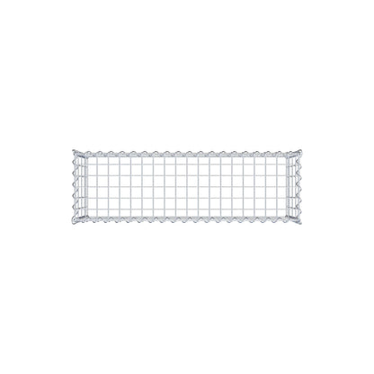 Anbaugabione Typ 3 100 cm x 40 cm x 30 cm (L x H x T), Maschenweite 5 cm x 10 cm, Spirale