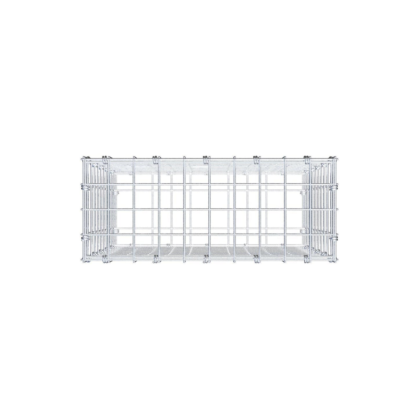 Gabion 50 cm x 50 cm x 20 cm (L x H x D), mesh size 5 x 5 cm, spiral ring