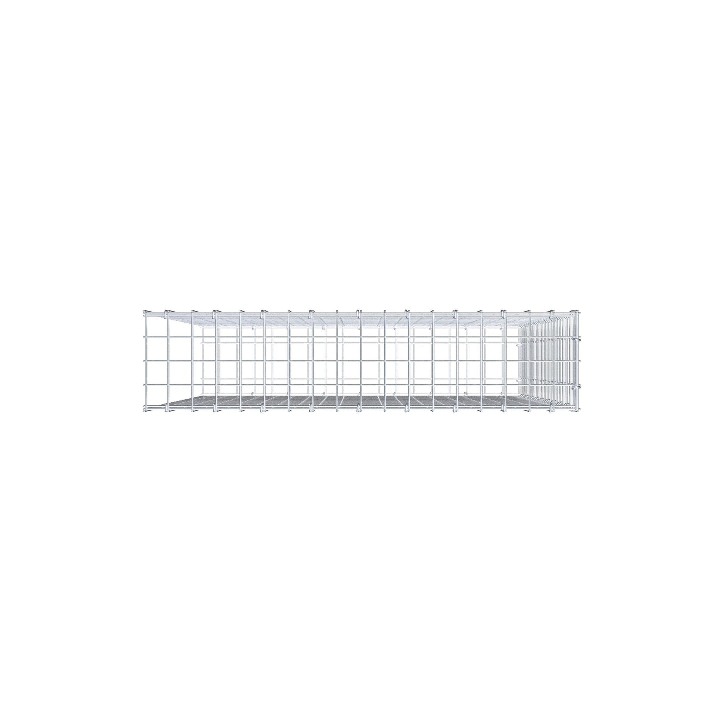 Fourche rapportée type 2 100 cm x 90 cm x 20 cm (L x H x P), mailles 5 cm x 5 cm, anneau C