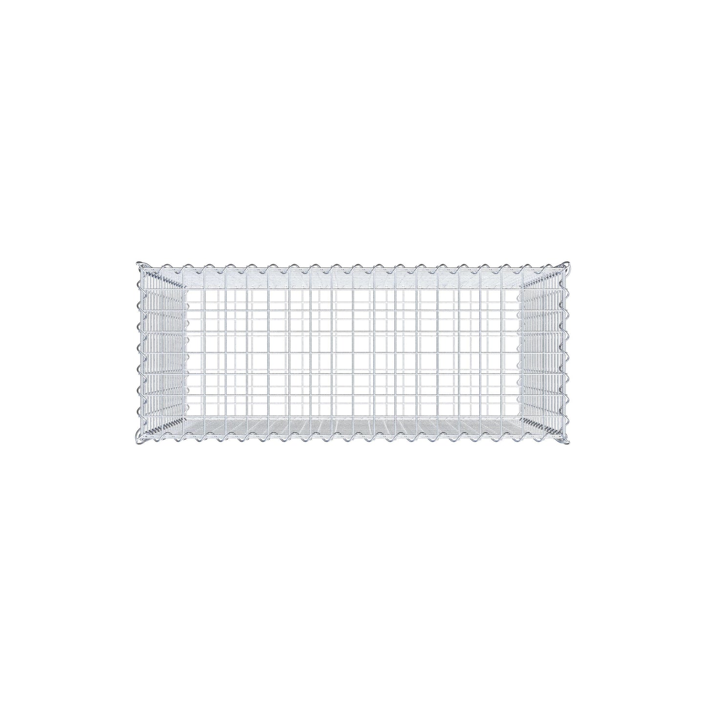 Gavión 100 cm x 80 cm x 40 cm (L x A x P), luz de malla 5 cm x 5 cm, en espiral