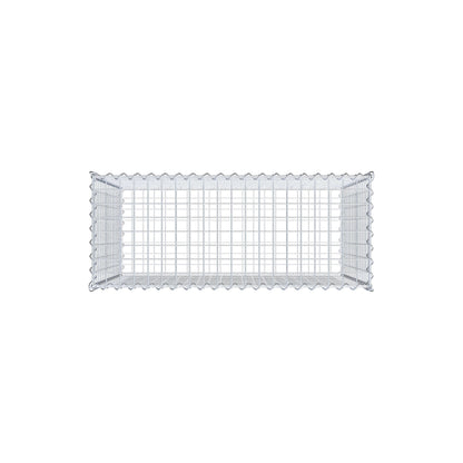 Gavión 100 cm x 80 cm x 40 cm (L x A x P), luz de malla 5 cm x 5 cm, en espiral
