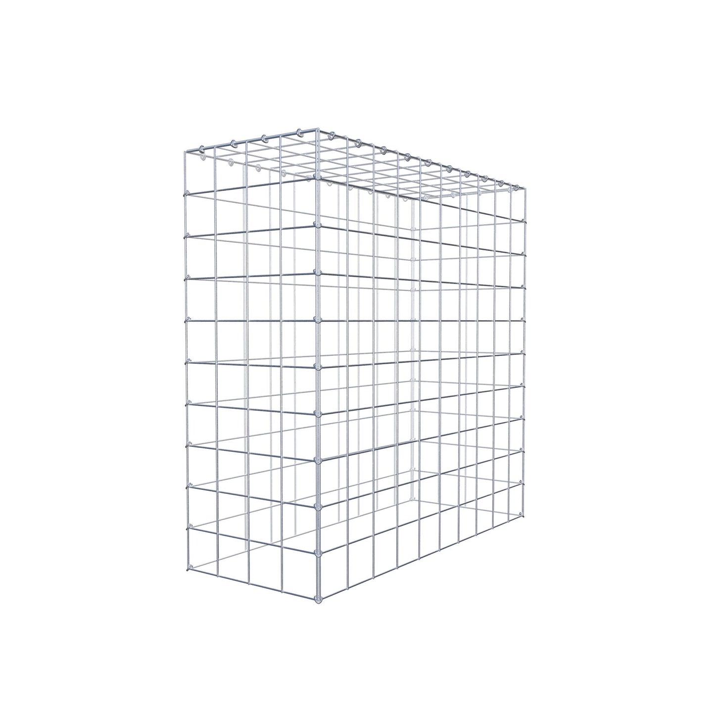 Gabião Tipo 3 100 cm x 100 cm x 40 cm (C x A x P), malhagem 10 cm x 10 cm, anel C