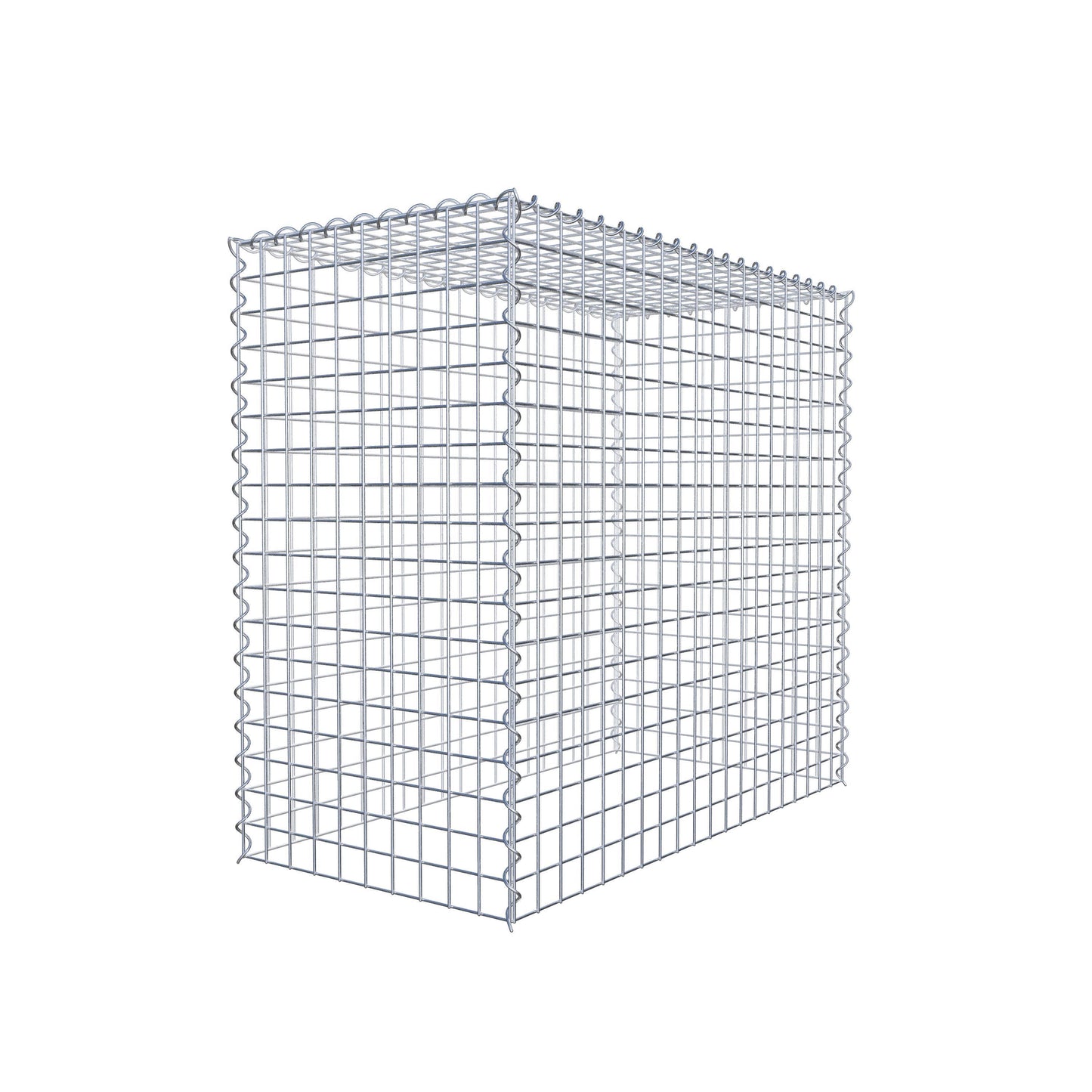Opvokset gabion type 3 100 cm x 90 cm x 50 cm (L x H x D), maskestørrelse 5 cm x 5 cm, spiral