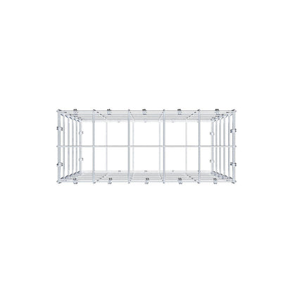 Gabione 50 cm x 50 cm x 20 cm (L x H x T), Maschenweite 10 x 10 cm, Spiralring