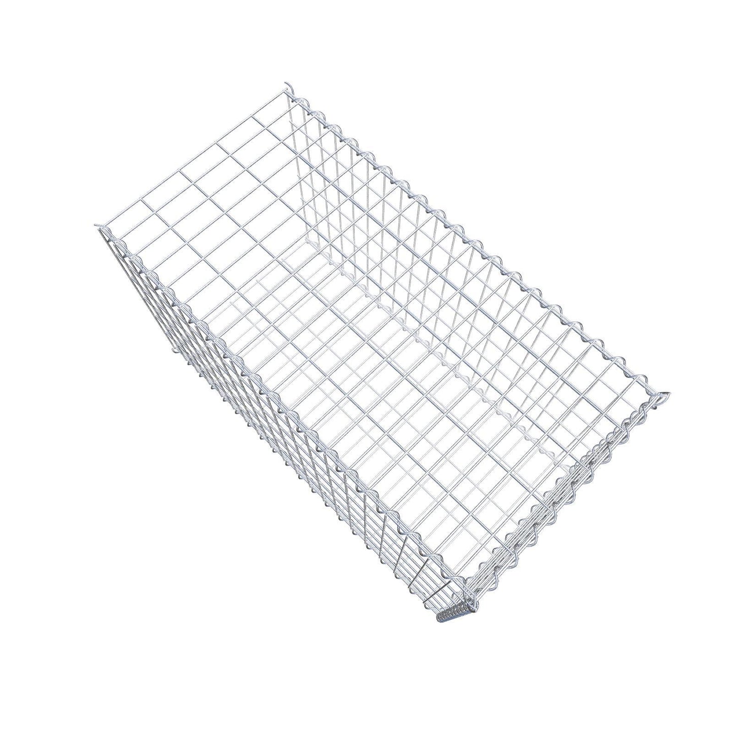 Gabion rapporté type 2 100 cm x 60 cm x 50 cm (L x H x P), mailles 5 cm x 10 cm, spirale
