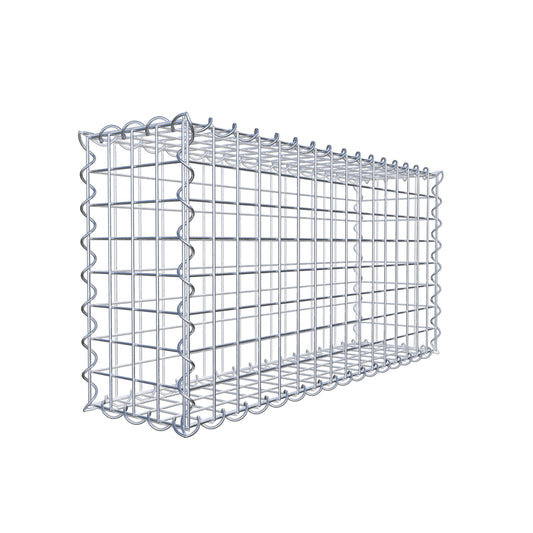 Gabione 80 cm x 40 cm x 20 cm (L x H x T), Maschenweite 5 cm x 5 cm, Spirale