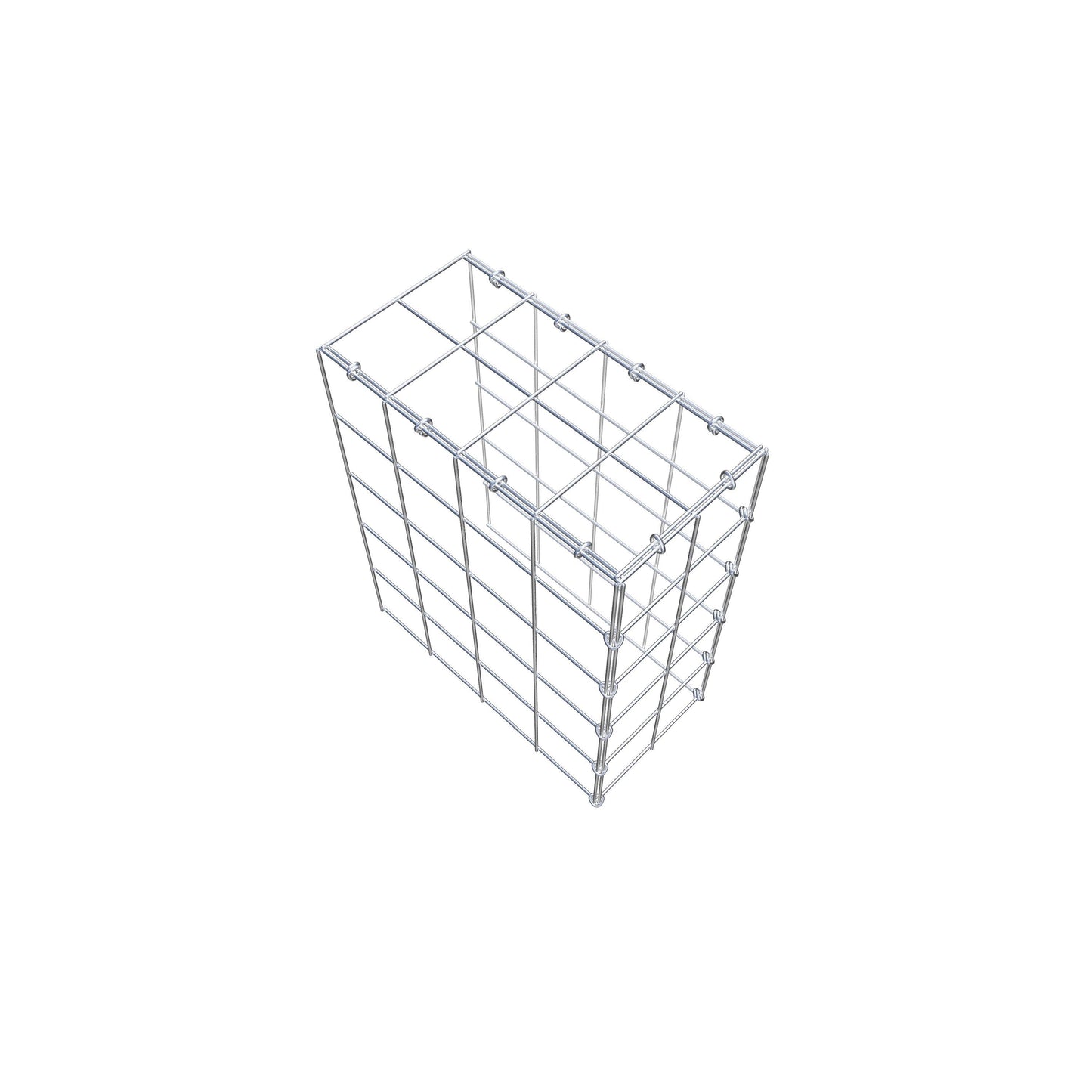 Monteret gabion type 4 50 cm x 40 cm x 20 cm (L x H x D), maskestørrelse 10 cm x 10 cm, C-ring