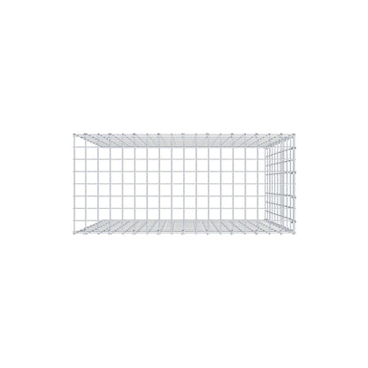 Monteret gabion type 4 100 cm x 90 cm x 40 cm (L x H x D), maskestørrelse 5 cm x 10 cm, C-ring