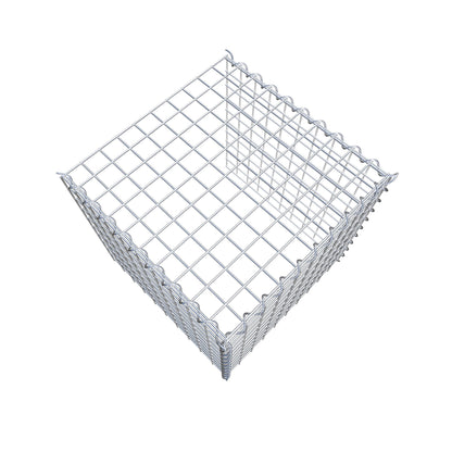 Opvokset gabion type 4 50 cm x 50 cm x 50 cm (L x H x D), maskestørrelse 5 cm x 5 cm, spiral