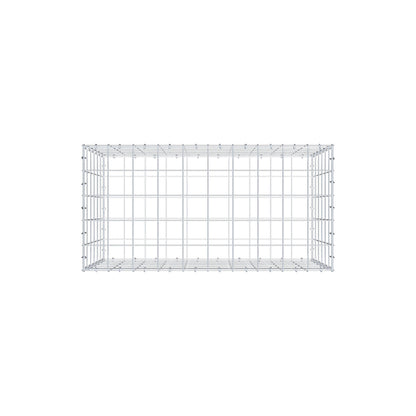 Gabione 100 cm x 60 cm x 50 cm (L x H x T), Maschenweite 10 cm x 10 cm, C-Ring