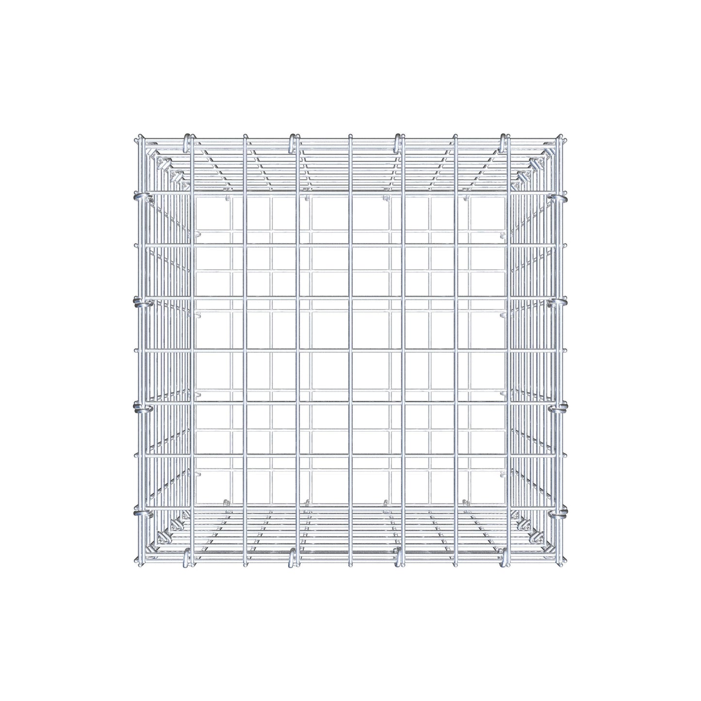Gabion 40 cm x 40 cm x 40 cm (L x H x D), mesh size 5 cm x 5 cm, C-ring