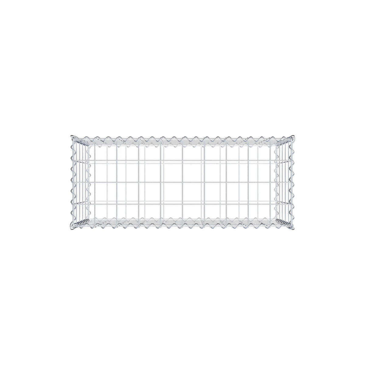 Gabione 100 cm x 50 cm x 40 cm (L x H x T), Maschenweite 10 cm x 10 cm, Spirale
