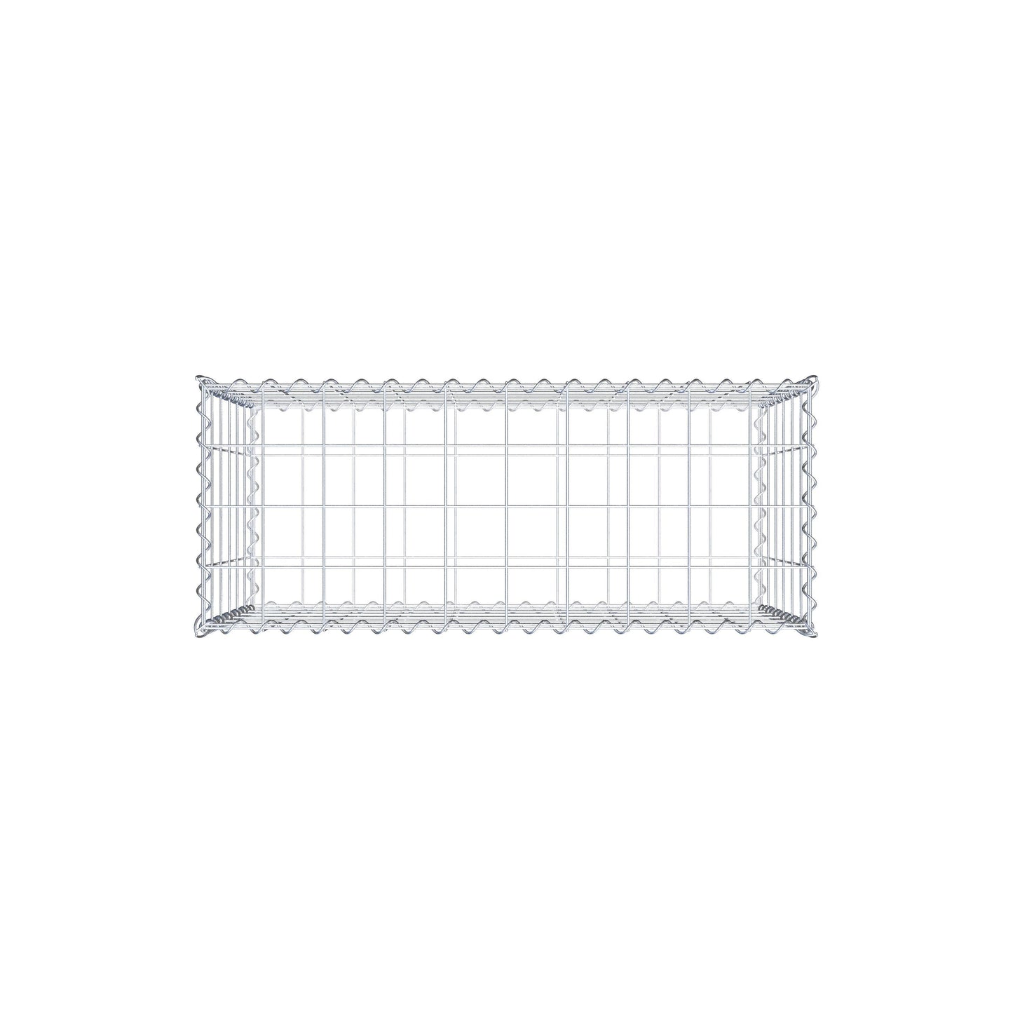 Gabione 100 cm x 60 cm x 40 cm (L x H x T), Maschenweite 10 cm x 10 cm, Spirale