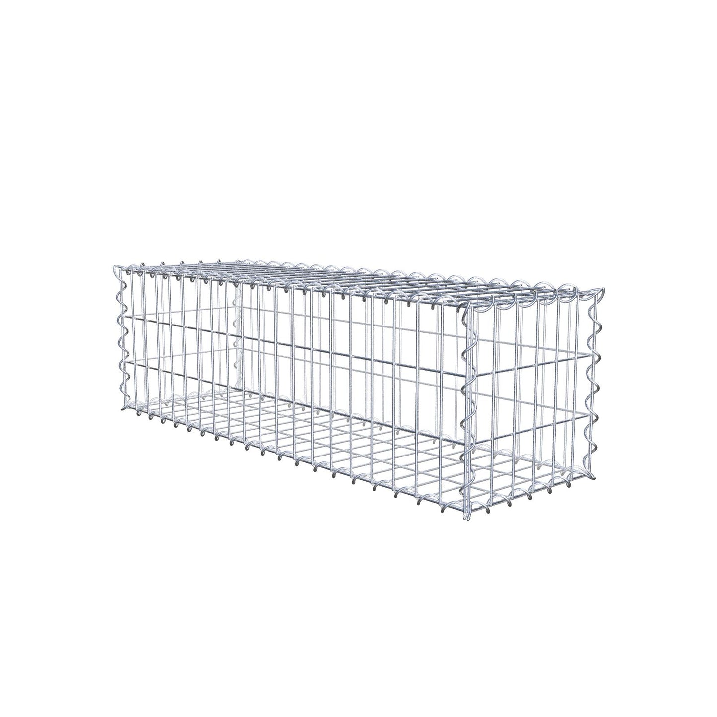 Gabion 100 cm x 30 cm x 30 cm (L x H x D), maskestørrelse 5 cm x 10 cm, spiral