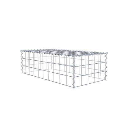Opvokset gabion type 3 100 cm x 30 cm x 50 cm (L x H x D), maskestørrelse 10 cm x 10 cm, spiral