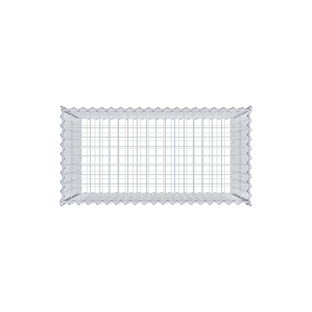 Gabion 100 cm x 70 cm x 50 cm (L x H x D), maskestørrelse 5 cm x 5 cm, spiral
