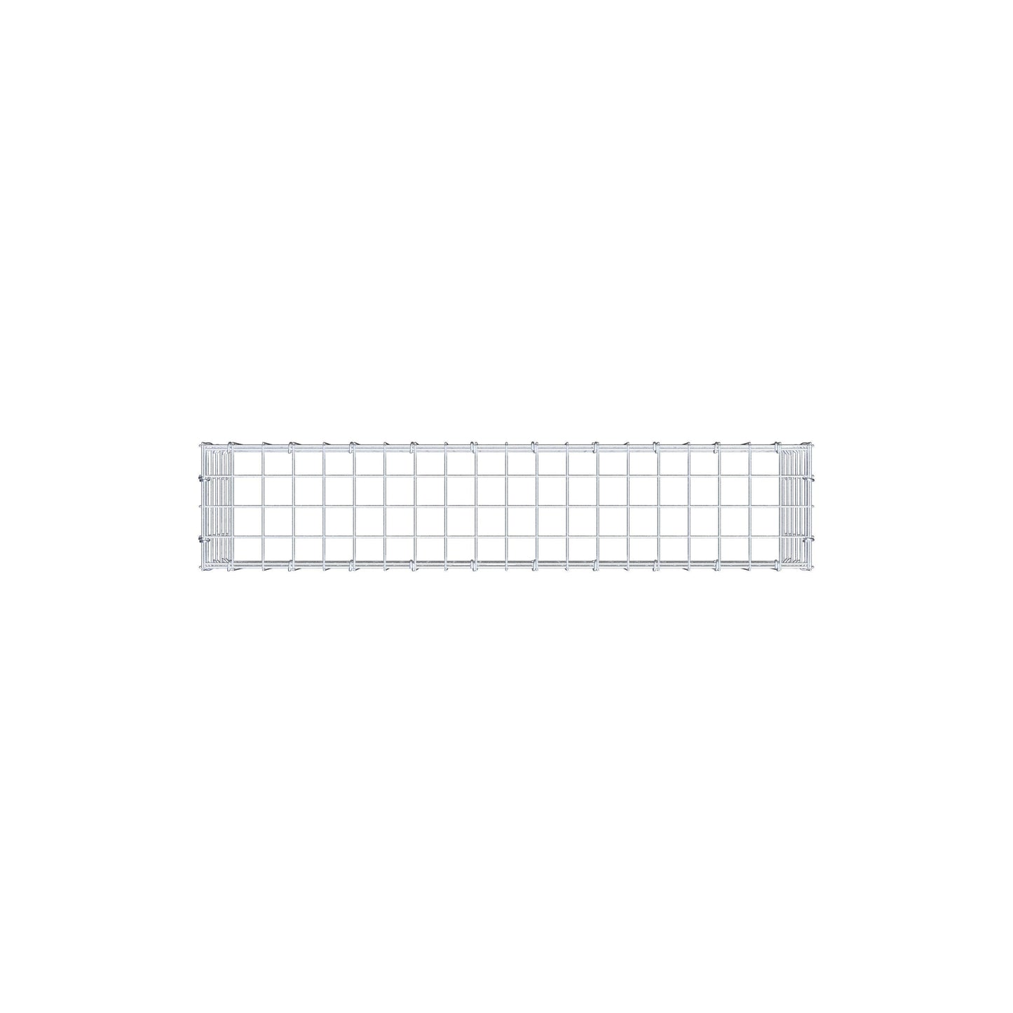 Monteret gabion type 3 100 cm x 30 cm x 20 cm (L x H x D), maskestørrelse 5 cm x 5 cm, C-ring