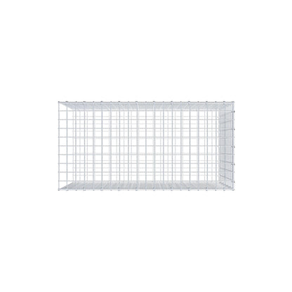 Mounted gabion type 2 100 cm x 60 cm x 50 cm (L x H x D), mesh size 5 cm x 5 cm, C-ring