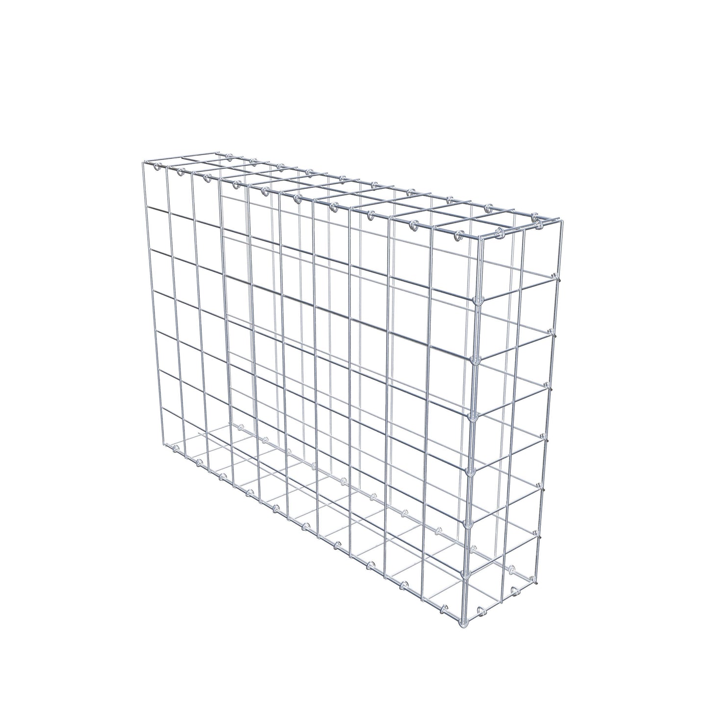 Anbaugabione Typ 2 100 cm x 70 cm x 20 cm (L x H x T), Maschenweite 10 cm x 10 cm, C-Ring