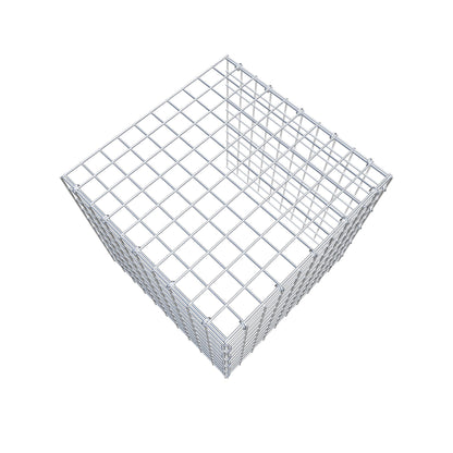 Monteret gabion type 4 50 cm x 50 cm x 50 cm (L x H x D), maskestørrelse 5 cm x 5 cm, C-ring